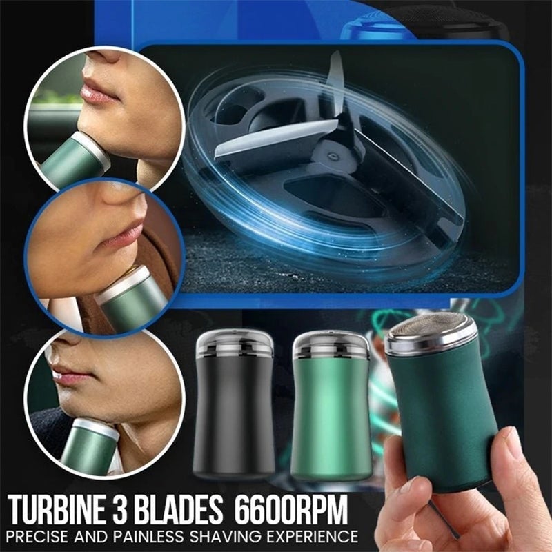 Travel-Size Rechargeable Men's Foil Shaver with USB-C Charging for On-the-Go Grooming