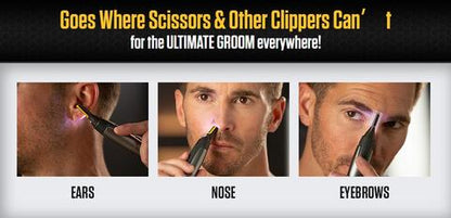 Ultra-Thin Precision Trimmer with Titanium Blades | Effortless Grooming Tool for Beard, Nose & Eyebrows