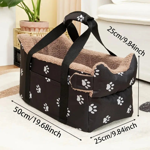 Oriana Travel Pet Bed - Durable Oxford Fabric, Adjustable Safety Straps