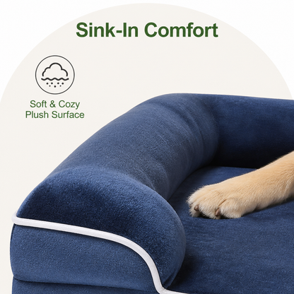 Ortekor Orthopedic Support Foam & Anti-Skid Bottom Dog Bed (Detachable Cover)