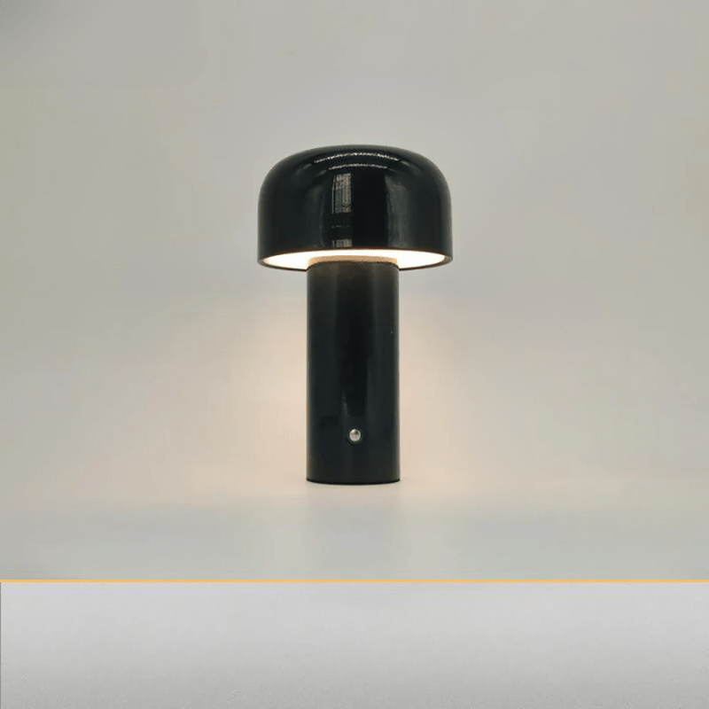 Rechargeable LED Mushroom Lamp Yellow Wireless Cordless Night Light 10 in Tall USB Bedside Accent Mood Lighting for Bedroom Living Room Offi