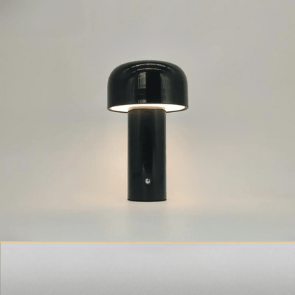 Rechargeable LED Mushroom Lamp Yellow Wireless Cordless Night Light 10 in Tall USB Bedside Accent Mood Lighting for Bedroom Living Room Offi