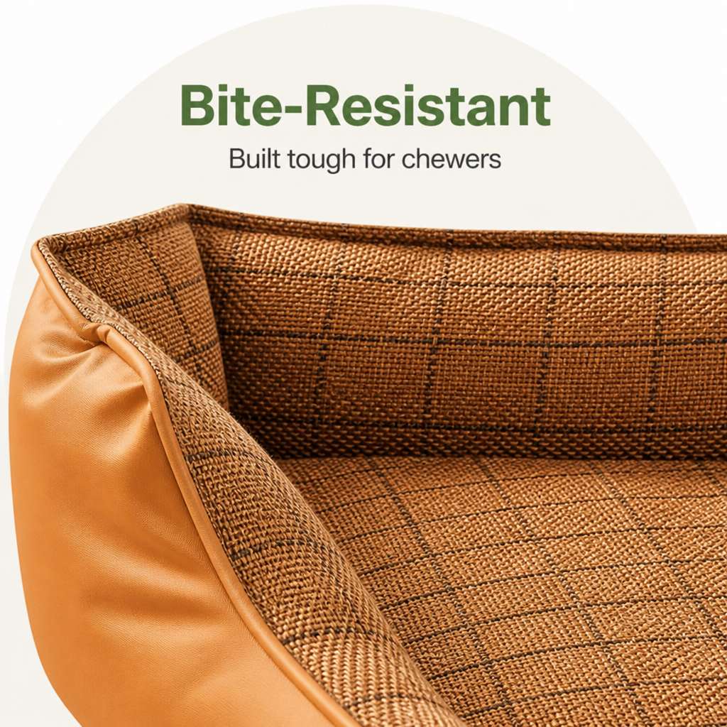 Ortekor Bite-Resistant Bamboo-Mat Dog House (Pre-Assembled)