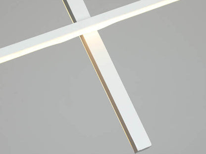 Modern LED Pendant Light with Adjustable Height for Dining Room, Restaurant & Bar | Acrylic Aluminum Fixture with Warm White Illumination