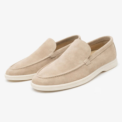 Men's Slip-On Loafers Suede-Look Casual Dress Shoes for Everyday Comfort & Style