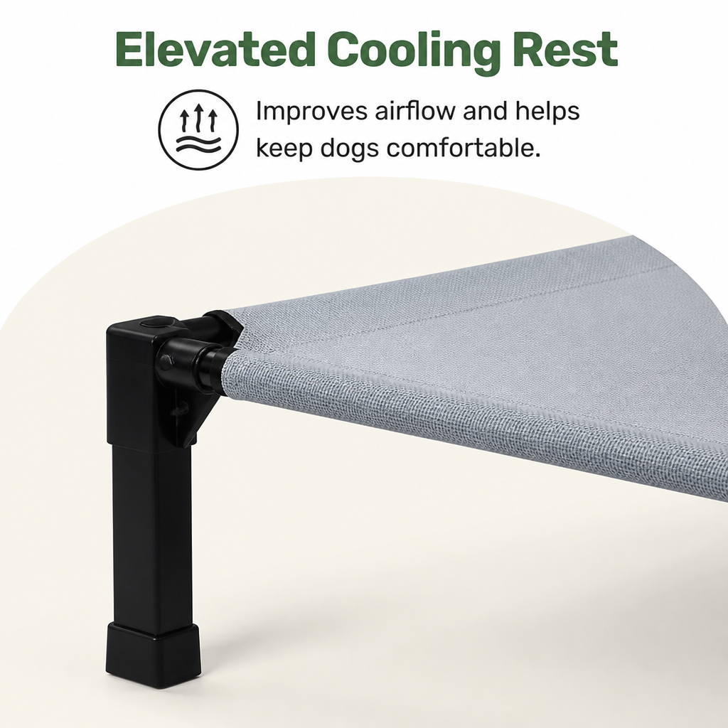 Ortekor Elevated Cooling Portable Nylon Dog Cot