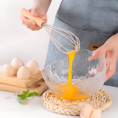 12-Piece Silicone Kitchen Utensil Set with Bamboo Handles and Holder – Heat-Resistant Nonstick Cooking Tools for Home Chefs