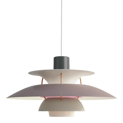 Layered Metal Pendant Light E27 Socket Minimalist Hanging Fixture for Kitchen Island Dining Table Nordic Style Ambient Ceiling Lamp Green Gr