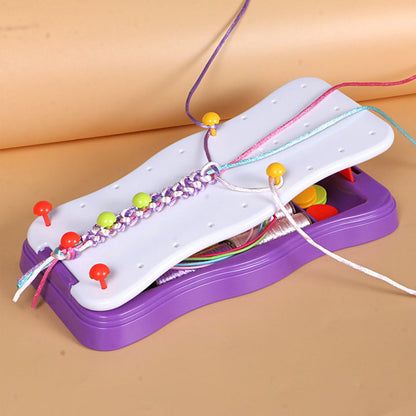 Kids' Friendship Bracelet Weaving Loom Kit – Creative Craft Set for Fine Motor Skills & Imaginative Play