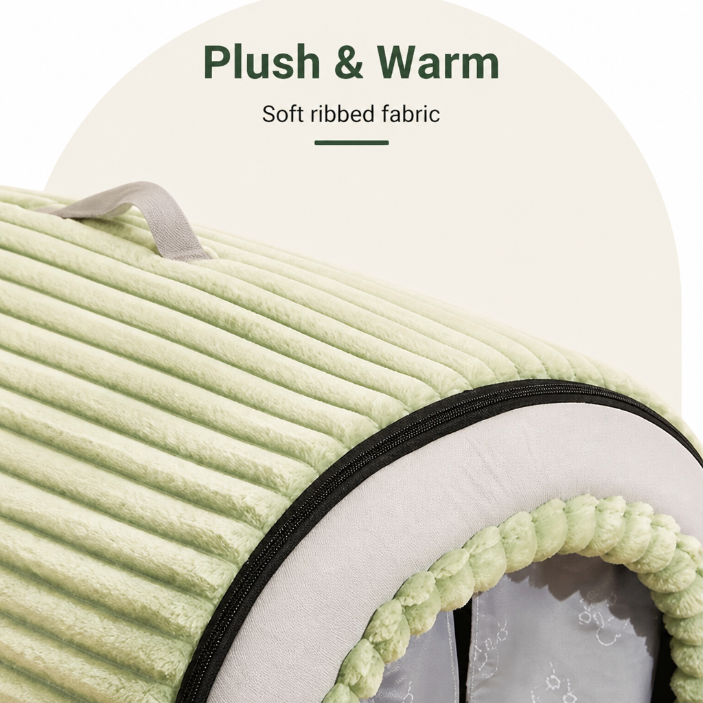 Ortekor Insulated Washable Pet Cave Bed (Removable Cover)