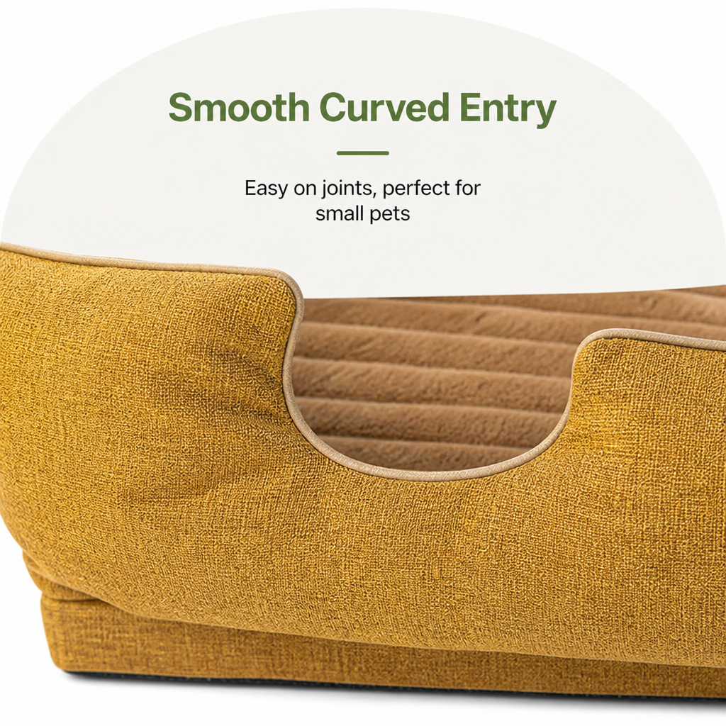 Ortekor Orthopedic Egg-Crate Foam Dog Bed (Water-Resistant Washable Cover)