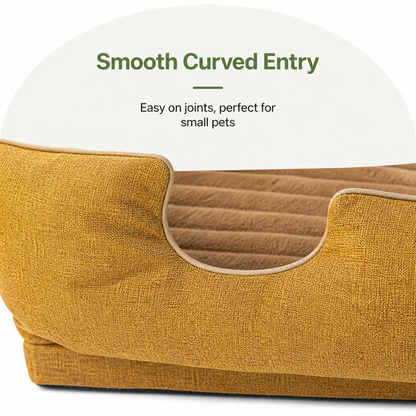 Ortekor Orthopedic Egg-Crate Foam Dog Bed (Water-Resistant Washable Cover)