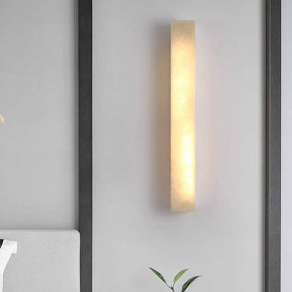 Outdoor LED Sconce Resin Vertical Design 24 in Weatherproof Patio Entry Porch Fixture Modern Exterior Lighting for Home Walkways