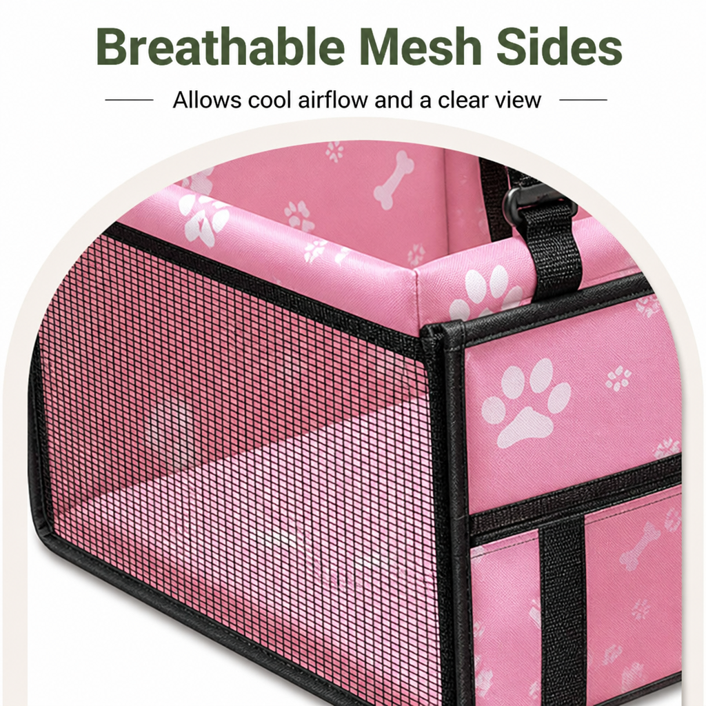 Ortekor Adjustable Safety Strap Dog Car Seat (Foldable)