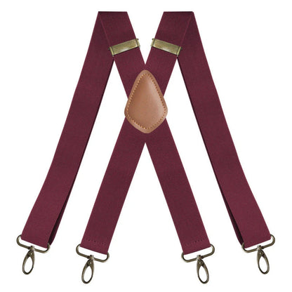 Adjustable X-Back Suspenders with Metal Clips for Men – Elastic Dress Braces for Formal & Casual Wear
