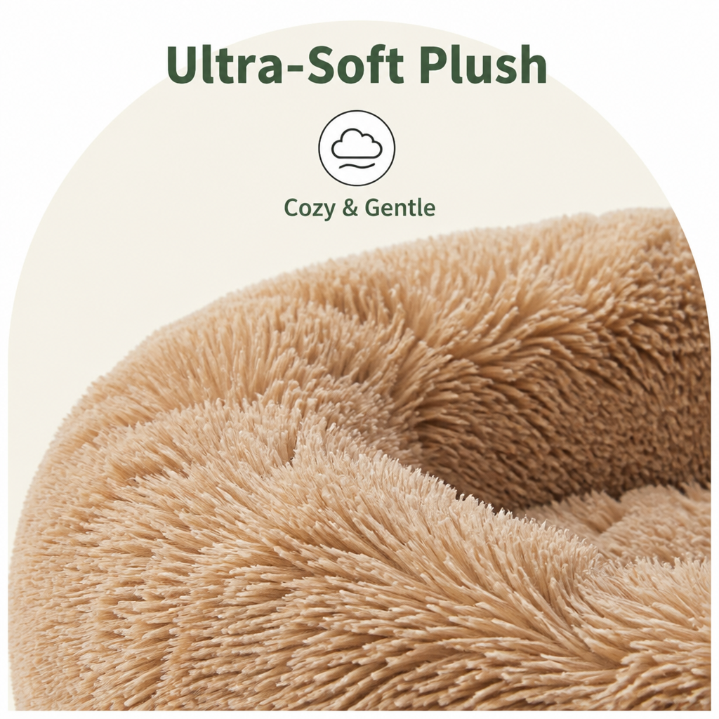 Ortekor Plush Donut Bolster Bed