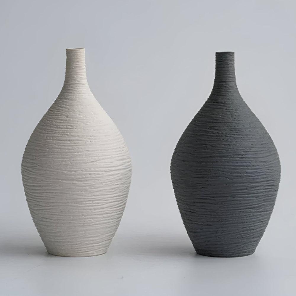 Ceramic Vase for Dried & Fresh Flowers – Nordic Minimalist Home Decor Accent Piece