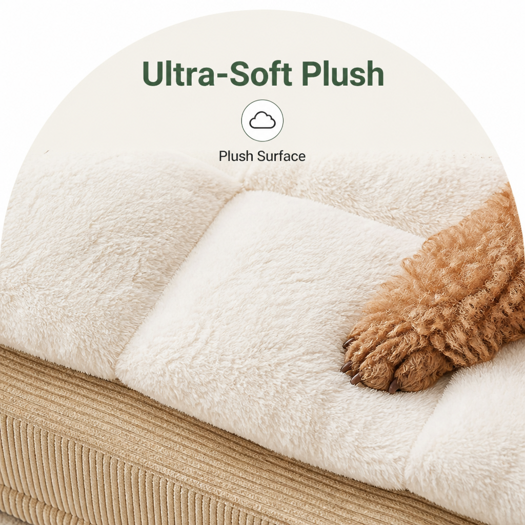Ortekor Ergonomic Spinal Support & Removable Pillow Dog Bed