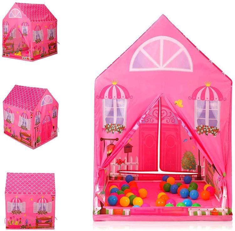 Kids Play Tent Castle Playhouse for Indoor & Outdoor – Pop-Up Hideaway Fort for Toddlers Girls Boys – Portable Lightweight Folding Cottage
