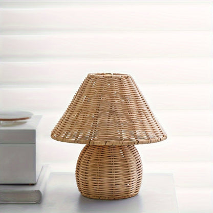 NoyaGlow – Rattan Weave Table Lamp Natural Home Decor