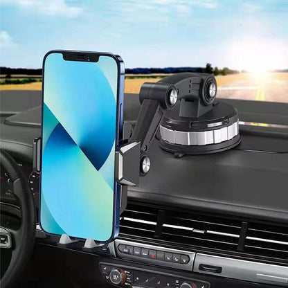 Telescopic Dashboard Phone Mount with Suction Cup for iPhone, Android & All Smartphones | Car Phone Holder with 360° Rotation & Adjustable