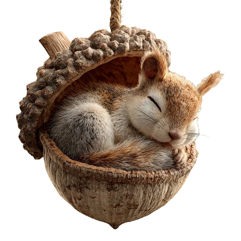 Woodland Animal Night Light for Kids – Acorn-Shaped LED Bedside Lamp with Fox, Owl, Rabbit Designs for Nursery Decor