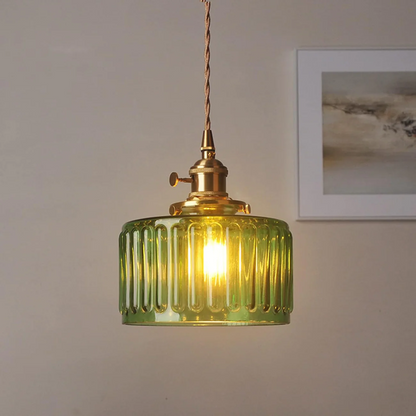 Adjustable Drop Ceiling Light with Textured Glass Shade E27 Socket for Kitchen Island Dining Room Counter Breakfast Bar Scandinavian Modern