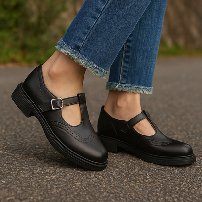 Women's Vegan Leather Flats – Breathable Slip-On Shoes for Summer & Spring, Lightweight Comfort Walking Shoes