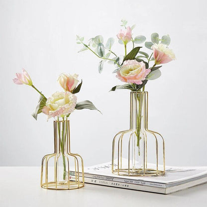 Vase with Test Tube and Iron Stand