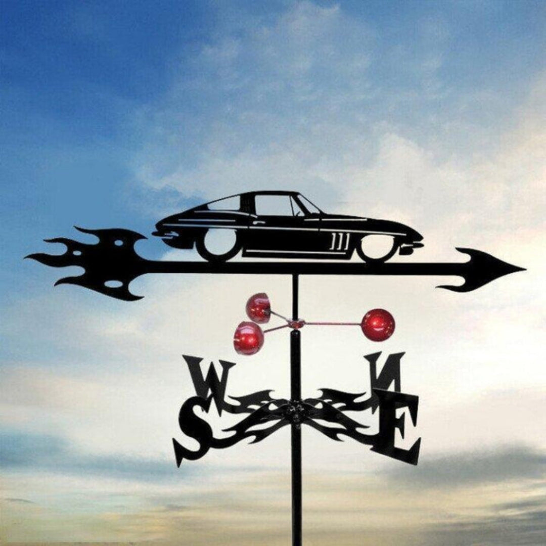 Decorative Weather Vane for Yard – Stainless Steel Wind Direction Indicator, Weatherproof Garden Accent