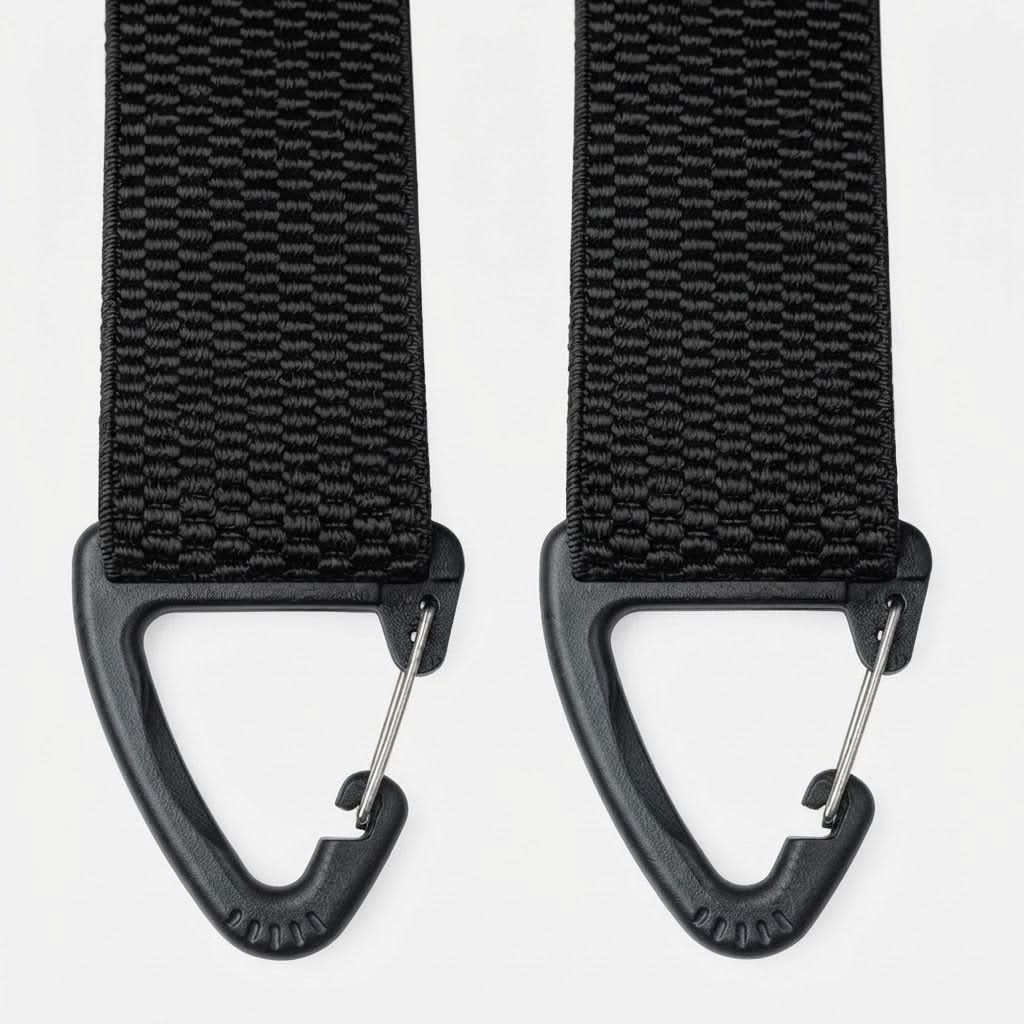CLIPLOCK – Carabiner Clip Suspenders for a Secure Fit