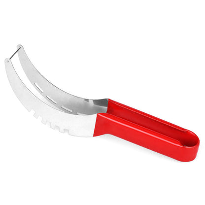 Stainless Steel Fruit Slicer Cutter for Watermelon Cantaloupe Papaya Dragon Fruit Kitchen Tool Fast Serving Prep