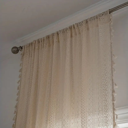 BohoLace – Crochet Tassel Curtain