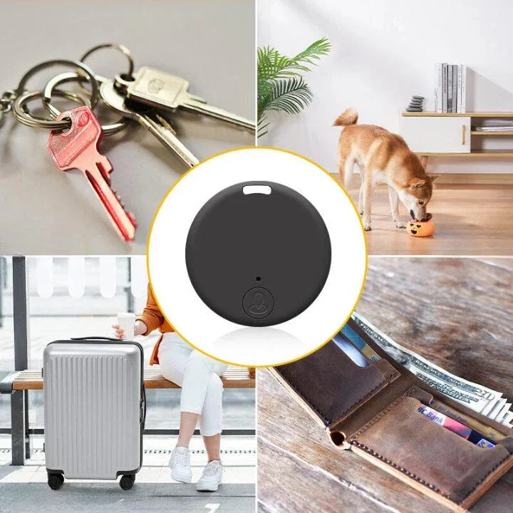Bluetooth Item Locator Tag Set of 2 – Track Keys Wallet Bags with Phone App Finder Device 164 ft Range Compact Keychain Attachment for Every