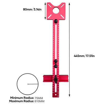 3-in-1 Router Groove Bracket Attachment for Woodworking Trimmer Tools – Aluminum Alloy Adjustable Base for MDF, Plywood & Fine Wood Projects