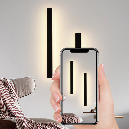 Outdoor LED Wall Light Waterproof Linear Modern Metal Sconce for Porch Garden Patio Courtyard Minimalist Exterior Lighting