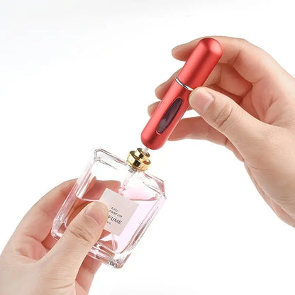 Travel Fragrance Atomizer Bottle with Easy Refill System for Purse or Gym Bag – Leak-Proof 8mL Scent Holder for Daily Touch-Ups and On-the-G