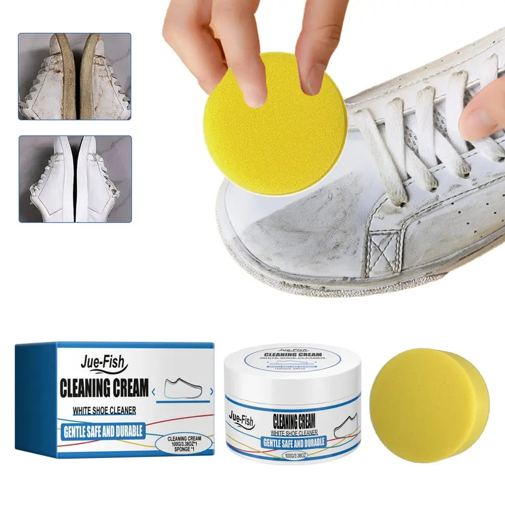 2-Pack Shoe Cleaning Cream – Gentle Stain Remover for Leather, Canvas & Sneakers