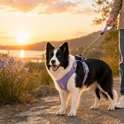 Ortekor 2-in-1 No Pull Dog Harness with Built-in Retractable Leash - Safe & Comfortable Control for Daily Walks & Outdoor Adventures