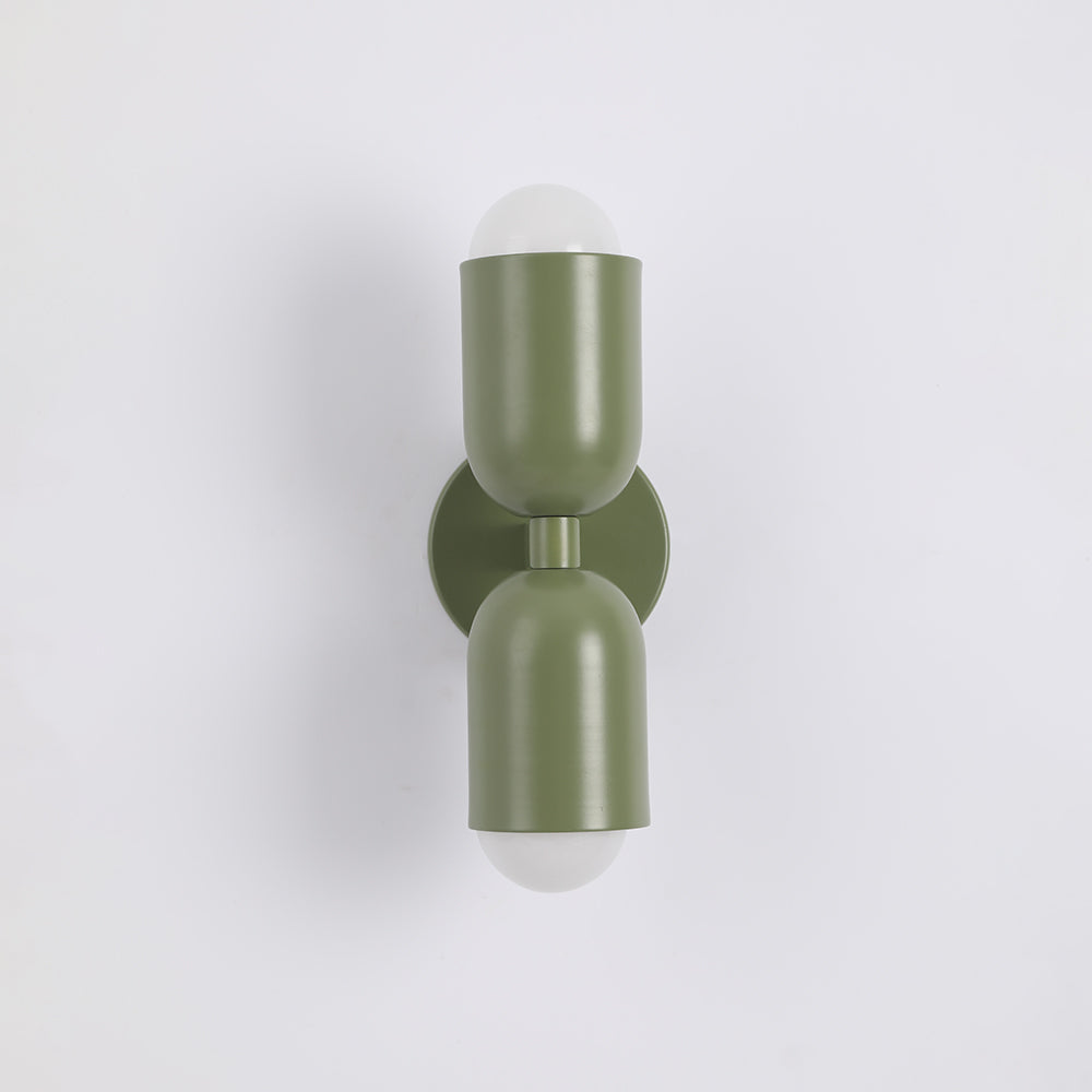 Metal Cylinder Wall Sconce Modern Accent Light for Bedroom Living Room Hardwired LED Indoor Fixture