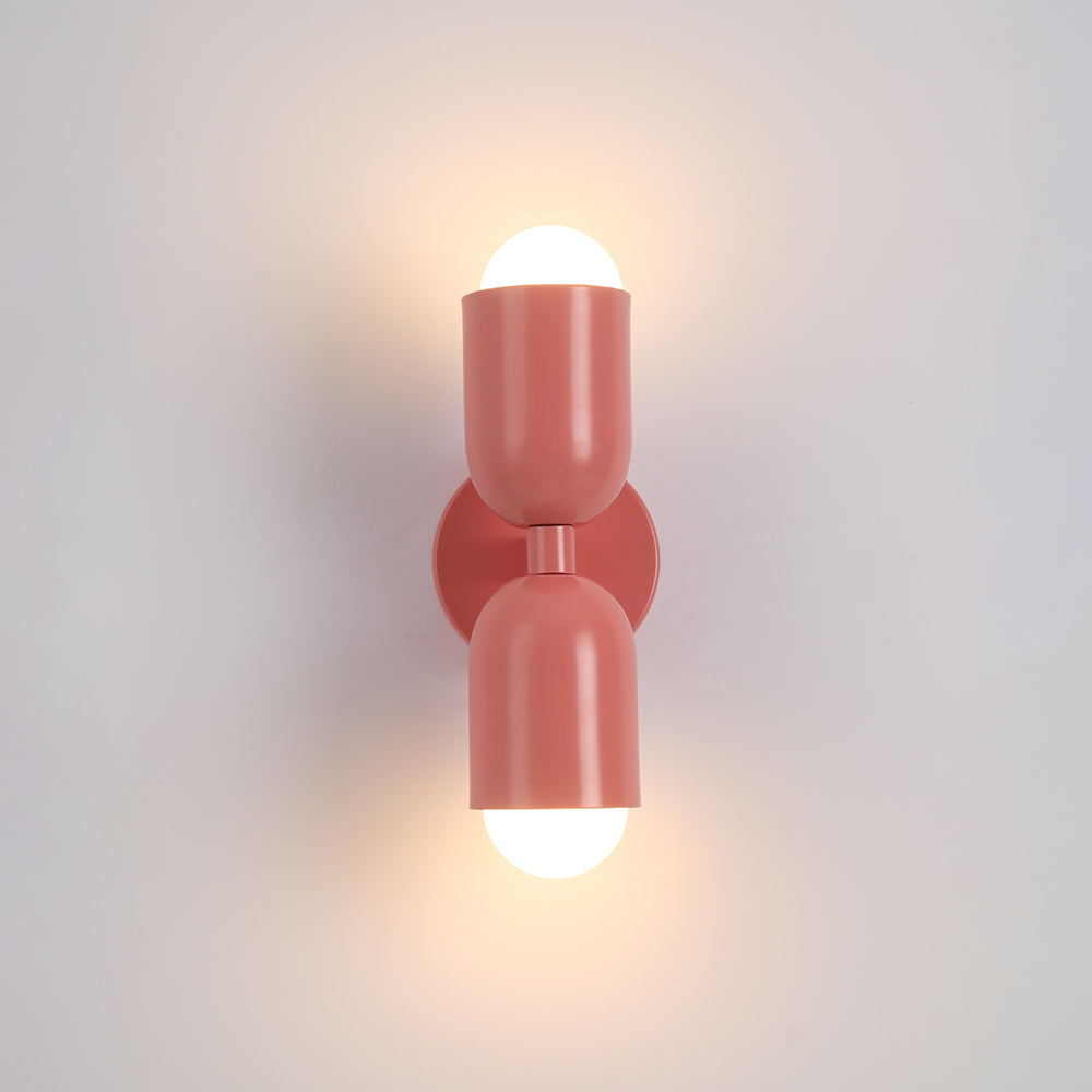 Metal Cylinder Wall Sconce Modern Accent Light for Bedroom Living Room Hardwired LED Indoor Fixture