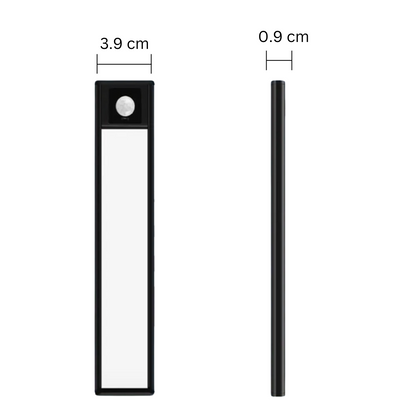 Motion Sensor LED Under Cabinet Light Rechargeable Magnetic Strip Battery Powered Kitchen Closet Pantry Hallway Wireless Lighting Bar for Co