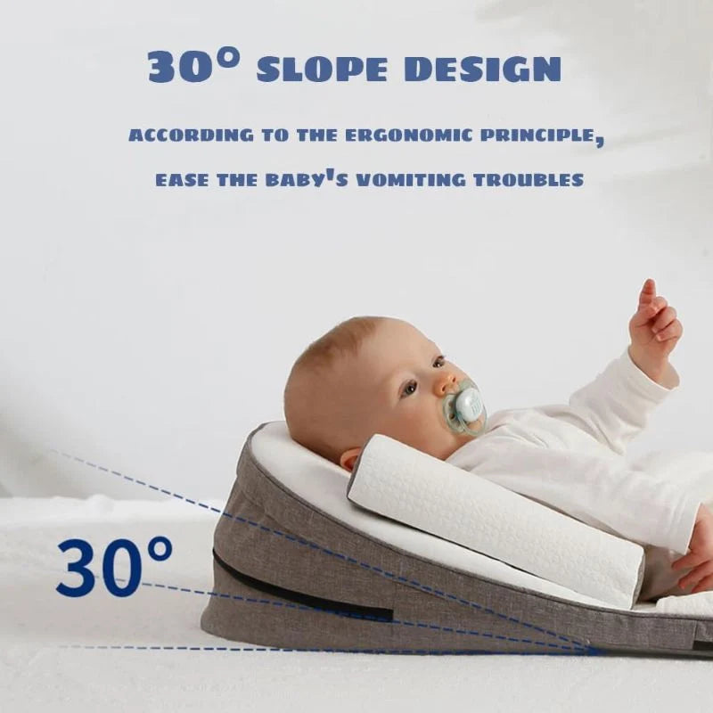 Comfort Wedge Pillow | Newborn Bed Wedge with Memory Foam Support | Ideal for Reflux Relief