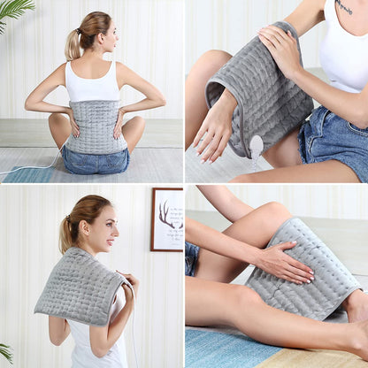 Therapeutic Heat Wrap with 10 Temperature Settings for Sore Muscles & Tension Relief – Soft Fabric, Auto Shutoff, Machine Washable for
