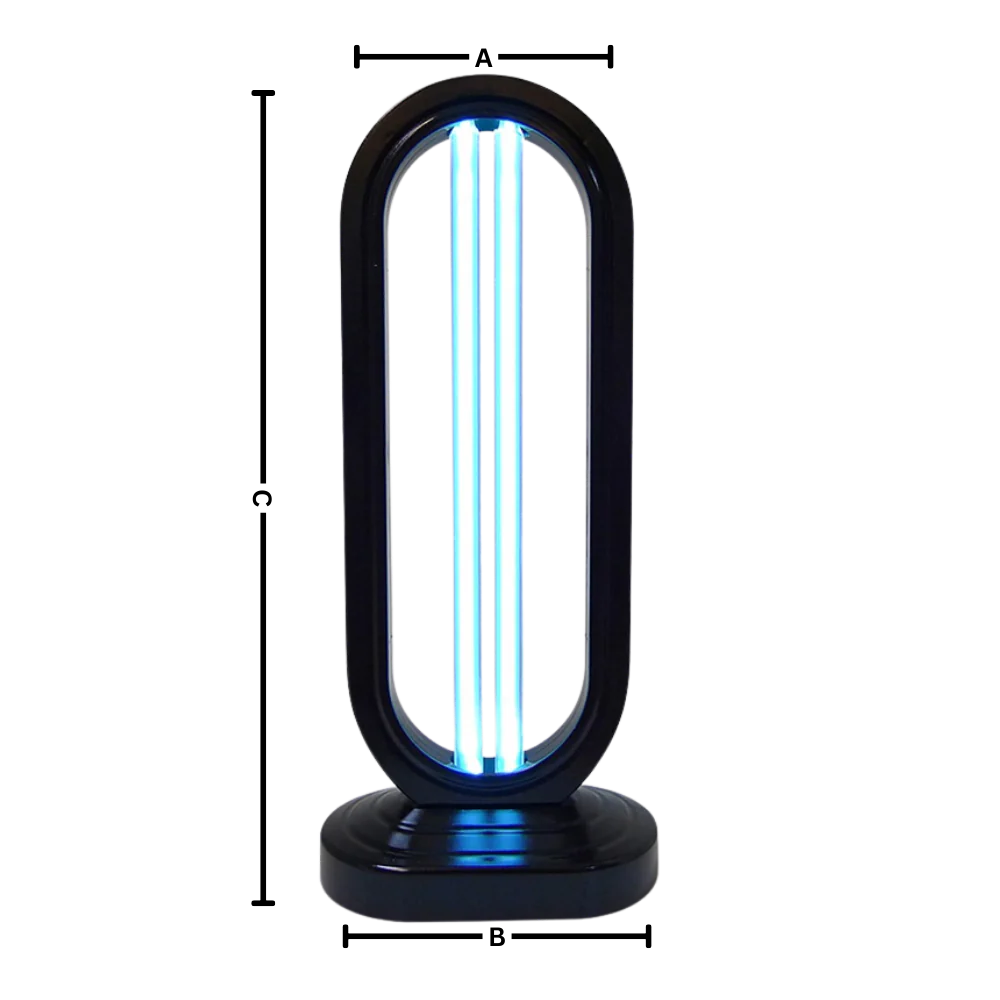 UV-C Sanitizing Light Bulb for Mattresses Carpets Upholstery | Portable Germicidal Lamp 38W | Bacteria Virus Bed Bug Eliminator with