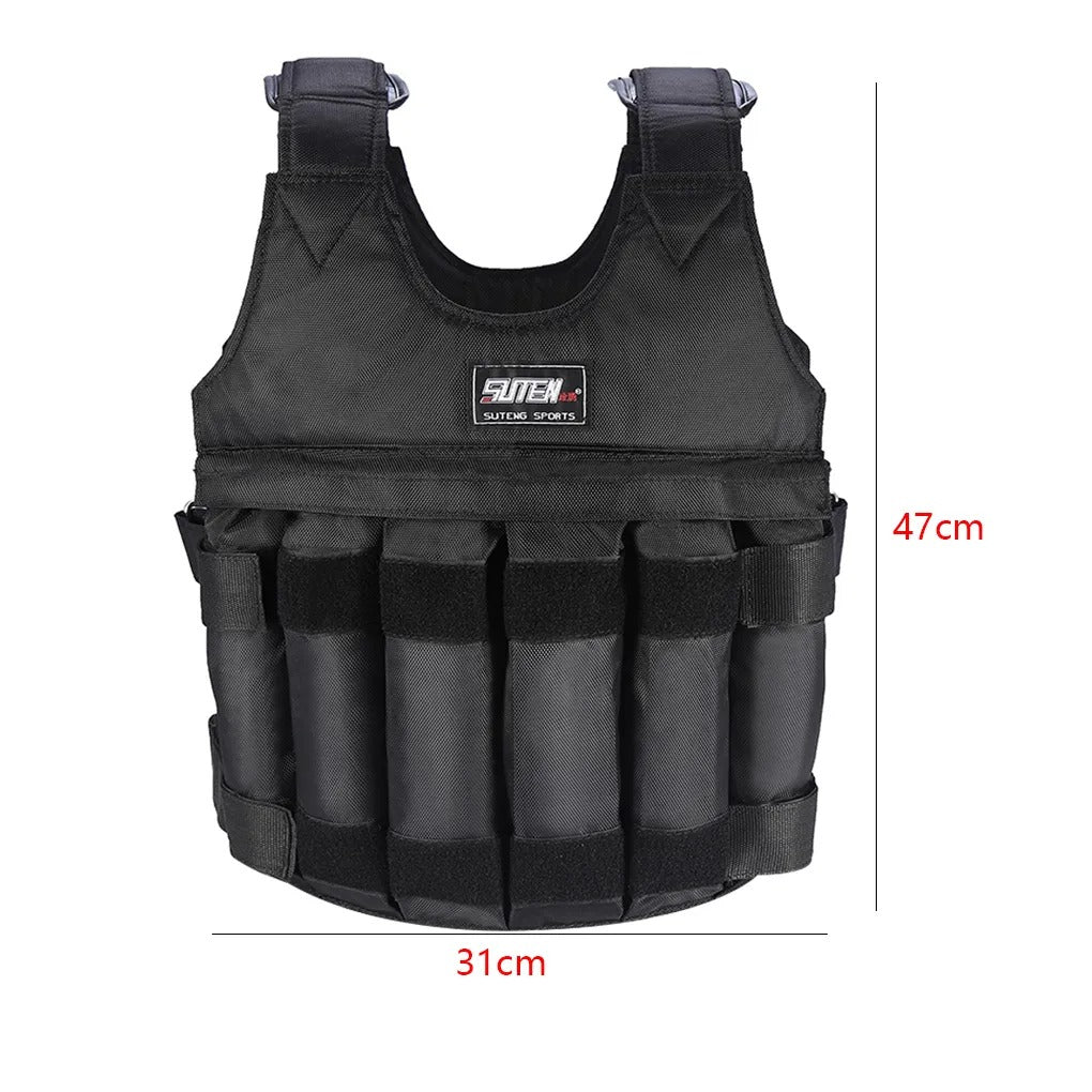 Progressive Resistance Training Vest with Adjustable Load Capacity Up to 65 lb for Running Walking Strength Workouts Cardio HIIT