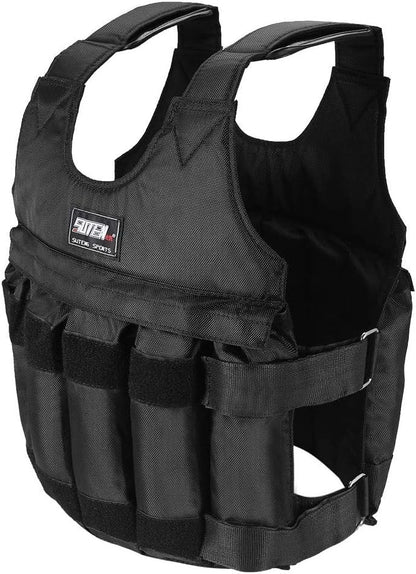 Progressive Resistance Training Vest with Adjustable Load Capacity Up to 65 lb for Running Walking Strength Workouts Cardio HIIT