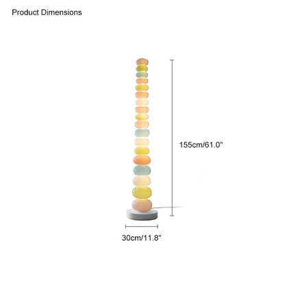 Translucent Acrylic Tower Light 63 Inches Tall Modern Statement Piece for Bedrooms Lounges Hallways Offices