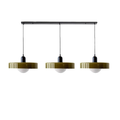 Glass Pendant Lamp 12 Inch Adjustable Height Ceiling Fixture for Bedrooms Nightstands Modern Minimalist Nordic Hanging Light E27 Socket for