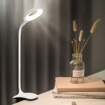 Flectra Reading Lamp for Bed - Dimmable Gooseneck Design, USB Rechargeable